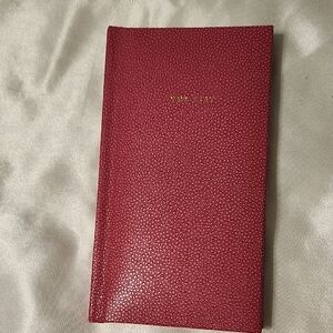Kate Spade Red Leather Notebook